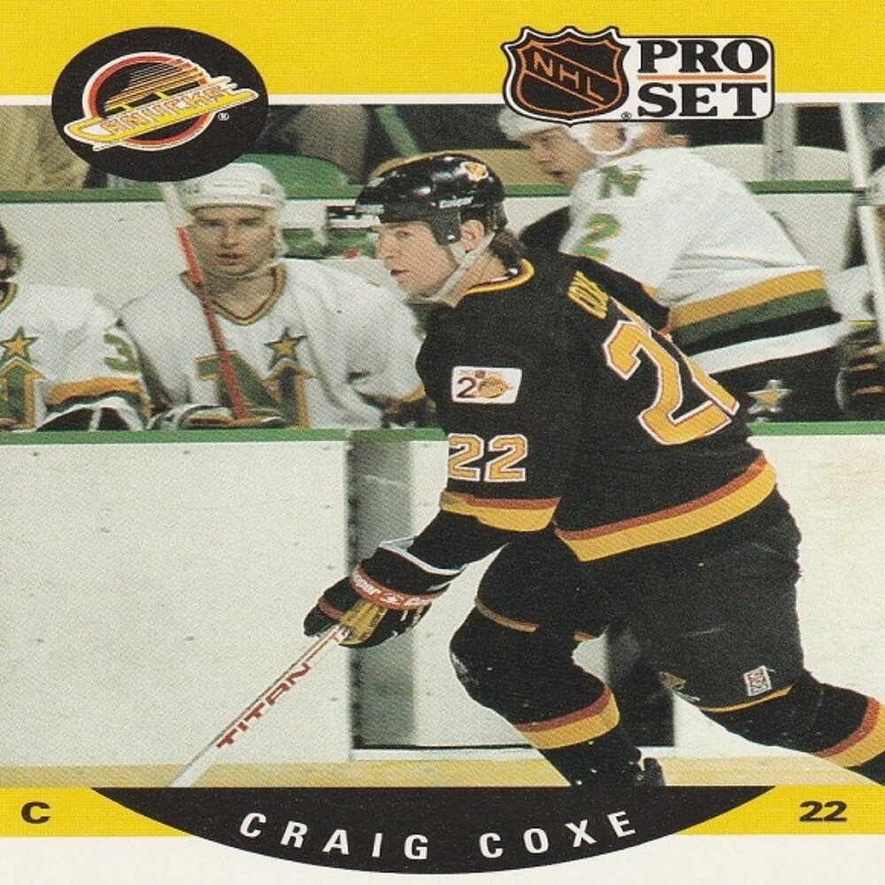 Craig Coxe - 1990 Pro Set Hockey Card